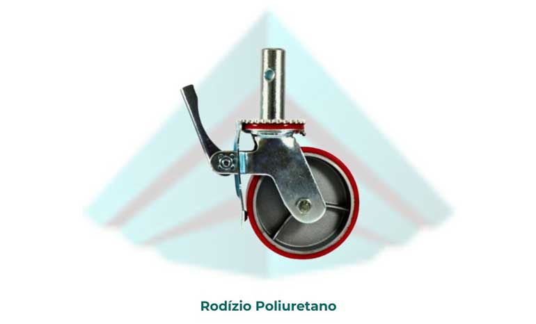 Rodízio de Poliuretano para locação